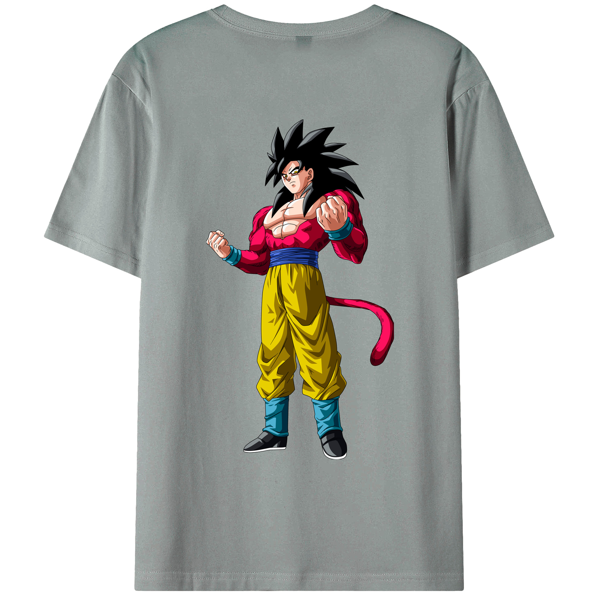 （画像用） ドラゴンボール 孫悟空（そん ごくう）Son Goku カカロット DRAGON BALL Kakarotto 綿100％ メンズ半袖Tシャツ（バックプリント） 通気性